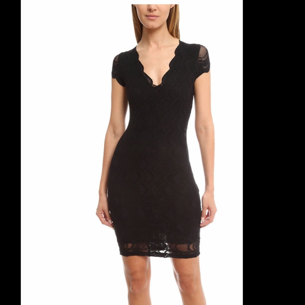 NWT nightcap capped sleeve bodycon eyelet dress